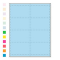 Small Margin Colored Paper Name Badge Insert - Blank (4"x2 1/2")